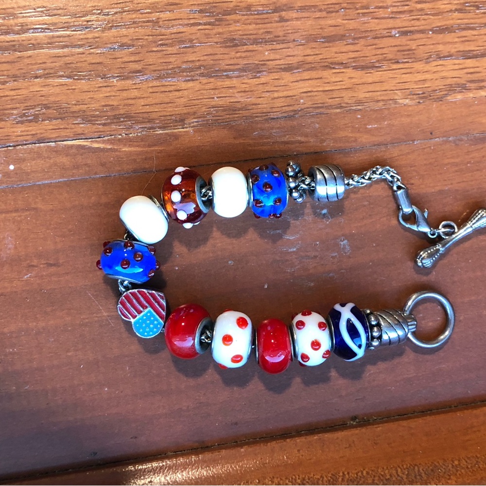 American Themed Pandora Charm Bracelet